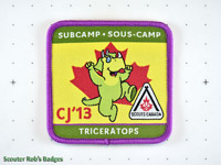 CJ'13 12th Canadian Jamboree Subcamp Triceratops [CJ JAMB 12-11a]